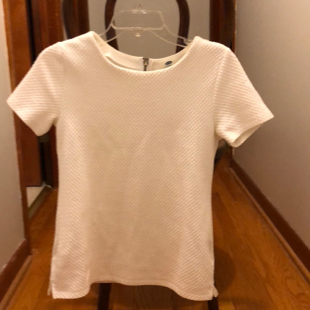 Old Navy white sweater T-shirt